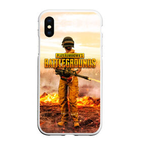 Чехол для iPhone XS Max матовый с принтом PUBG в Санкт-Петербурге, Силикон | Область печати: задняя сторона чехла, без боковых панелей | 2019 | battle royale | battlegrounds | chicken | cs:go | csgo | dinner | dota | dota2 | playerunknown’s | pubg | winner | боевик | война | игры | известные | королевская битва | ксго | оружие | пабг | шутеры