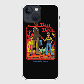 Чехол для iPhone 13 mini с принтом Devil Deal в Санкт-Петербурге,  |  | Тематика изображения на принте: 80 е | 80s | 90 е | 90s | oldschool | retro | retrowave | stranger thing | vintage | винтаж | олдскул | ретро | ретровейв | странные дела