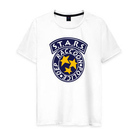 Мужская футболка хлопок с принтом S.T.A.R.S. RACCOON CITY в Санкт-Петербурге, 100% хлопок | прямой крой, круглый вырез горловины, длина до линии бедер, слегка спущенное плечо. | ada wong | biohazard | game | gamer | leon | logo | mistic | raccoon city | re2 | resident evil 2 | rpd | stars | umbrella | ада вонг | амбрелла | зомби | игра | мистика | ужасы