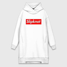 Платье-худи хлопок с принтом Slipknot (supreme style) в Санкт-Петербурге,  |  | streetwear | комбинезоны | маски | ню метал | петля | плашка | стритстайл | удавка | уличный