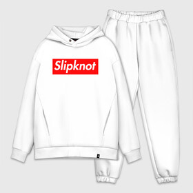 Мужской костюм хлопок OVERSIZE с принтом Slipknot (supreme style) в Санкт-Петербурге,  |  | streetwear | комбинезоны | маски | ню метал | петля | плашка | стритстайл | удавка | уличный