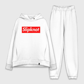 Женский костюм хлопок Oversize с принтом Slipknot (supreme style) в Санкт-Петербурге,  |  | streetwear | комбинезоны | маски | ню метал | петля | плашка | стритстайл | удавка | уличный