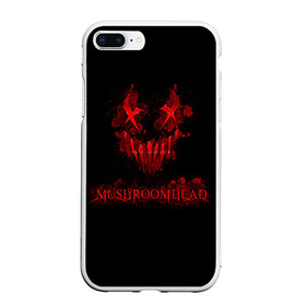 Чехол для iPhone 7Plus/8 Plus матовый с принтом Mushroomhead в Санкт-Петербурге, Силикон | Область печати: задняя сторона чехла, без боковых панелей | Тематика изображения на принте: ac dc | disturbed | linkin park | lp | metal | metallica | mushroomhead | music | pop | rap | rock | slipknot | song | метал | музыка | рок