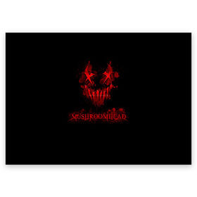 Поздравительная открытка с принтом Mushroomhead в Санкт-Петербурге, 100% бумага | плотность бумаги 280 г/м2, матовая, на обратной стороне линовка и место для марки
 | ac dc | disturbed | linkin park | lp | metal | metallica | mushroomhead | music | pop | rap | rock | slipknot | song | метал | музыка | рок