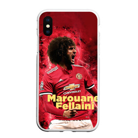 Чехол для iPhone XS Max матовый с принтом Marouane Fellaini в Санкт-Петербурге, Силикон | Область печати: задняя сторона чехла, без боковых панелей | Тематика изображения на принте: de gea | fellaini | lukaku | manchester | manchester united | mufc | rooney | де хеа | лукаку | манчестер | манчестер юнайтед | феллайни | футбол