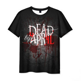 Мужская футболка 3D с принтом Dead by April в Санкт-Петербурге, 100% полиэфир | прямой крой, круглый вырез горловины, длина до линии бедер | dead by april | metal | rock | группы | метал | музыка | рок