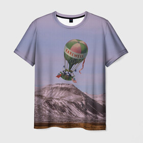 Мужская футболка 3D с принтом Воздушный шар в Санкт-Петербурге, 100% полиэфир | прямой крой, круглый вырез горловины, длина до линии бедер | 