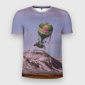 Мужская футболка 3D спортивная с принтом Воздушный шар в Санкт-Петербурге, 100% полиэстер с улучшенными характеристиками | приталенный силуэт, круглая горловина, широкие плечи, сужается к линии бедра | 