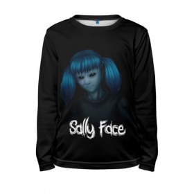 Детский лонгслив 3D с принтом Sally Face в Санкт-Петербурге, 100% полиэстер | длинные рукава, круглый вырез горловины, полуприлегающий силуэт
 | 