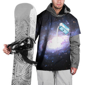 Накидка на куртку 3D с принтом Milky Way в Санкт-Петербурге, 100% полиэстер |  | Тематика изображения на принте: cosmos | milk | nasa | space | космос | млечный путь | молоко