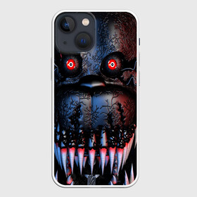 Чехол для iPhone 13 mini с принтом Five Nights at Freddys в Санкт-Петербурге,  |  | five nights at freddy s | game | horror | игры | механические куклы | ночь | охранник | пять ночей у фредди | светящиеся глаза | ужас