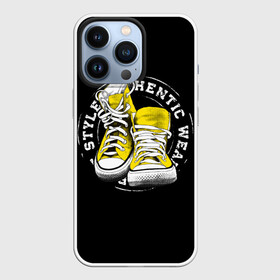 Чехол для iPhone 13 Pro с принтом Sporty style, sneakers в Санкт-Петербурге,  |  | Тематика изображения на принте: sport | streng | бег | белый | графика | жёлтый | искусство | картинка | кеды | крутой | лучший | мода | молодежная | надпись | обувь | путешествие | рисунок | сила | скорость | спорт | спортивная | стиль