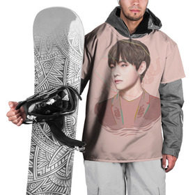 Накидка на куртку 3D с принтом Kim Taehyung в Санкт-Петербурге, 100% полиэстер |  | Тематика изображения на принте: bts | gucci | jeon jungkook | k pop | kim taehyung | korean pop | music | бтс | гуси | гучи | гуччи | кей поп | ким тхэ хён | коллаб | чон чонгук