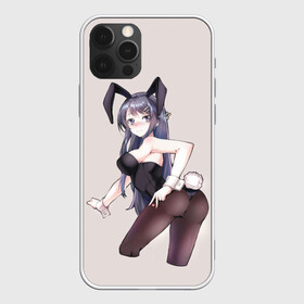 Чехол для iPhone 12 Pro с принтом Bunny Girl в Санкт-Петербурге, силикон | область печати: задняя сторона чехла, без боковых панелей | anime | rascal does not dream of bunny girl senpai | seishun buta yarou wa bunny girl senpai | аниме | сакурадзима май | сакута | этот глупый свин не понимает мечту девочки зайки