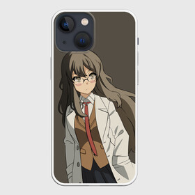 Чехол для iPhone 13 mini с принтом Rascal Does Not Dream | Рио Футаба в Санкт-Петербурге,  |  | anime | rascal does not dream of bunny girl senpai | seishun buta yarou wa bunny girl senpai | аниме | сакурадзима май | сакута | этот глупый свин не понимает мечту девочки зайки