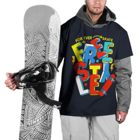 Накидка на куртку 3D с принтом Freestyle! Skate forever в Санкт-Петербурге, 100% полиэстер |  | 3д | sport | графика | доска | жёлтый | звезды | зелёный | искусство | калёса | картинка | красный | крутой | лучи | лучший | мода | молнии | молодежная | надпись | объем | рисунок | сила | синий | скейтборд