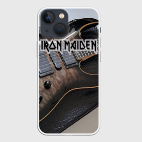 Чехол для iPhone 13 mini с принтом Iron Maiden в Санкт-Петербурге,  |  | бас | британия | брюс дикинсон | гитара | группа | дева | железная | метал | нико макбрэйн | рок | стив харрис | хеви | яник герс