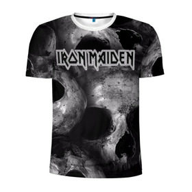 Мужская футболка 3D спортивная с принтом Iron Maiden в Санкт-Петербурге, 100% полиэстер с улучшенными характеристиками | приталенный силуэт, круглая горловина, широкие плечи, сужается к линии бедра | Тематика изображения на принте: бас | британия | брюс дикинсон | гитара | группа | дева | железная | метал | нико макбрэйн | рок | стив харрис | хеви | яник герс