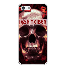 Чехол для iPhone 5/5S матовый с принтом Iron Maiden в Санкт-Петербурге, Силикон | Область печати: задняя сторона чехла, без боковых панелей | бас | британия | брюс дикинсон | гитара | группа | дева | железная | метал | нико макбрэйн | рок | стив харрис | хеви | яник герс