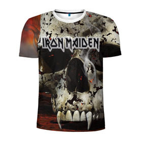 Мужская футболка 3D спортивная с принтом Iron Maiden в Санкт-Петербурге, 100% полиэстер с улучшенными характеристиками | приталенный силуэт, круглая горловина, широкие плечи, сужается к линии бедра | бас | британия | брюс дикинсон | гитара | группа | дева | железная | метал | нико макбрэйн | рок | стив харрис | хеви | яник герс