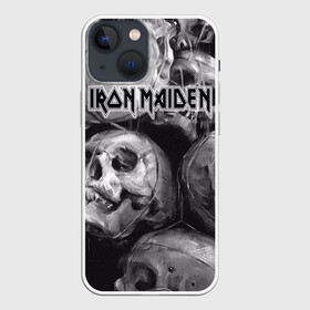 Чехол для iPhone 13 mini с принтом Iron Maiden в Санкт-Петербурге,  |  | бас | британия | брюс дикинсон | гитара | группа | дева | железная | метал | нико макбрэйн | рок | стив харрис | хеви | яник герс