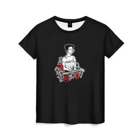 Женская футболка 3D с принтом Монеточка - Юность в Санкт-Петербурге, 100% полиэфир ( синтетическое хлопкоподобное полотно) | прямой крой, круглый вырез горловины, длина до линии бедер | альбом | лиза | монеточка | музыка | нет монет | раскраски | ушла к реалисту | юность