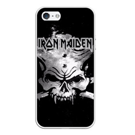 Чехол для iPhone 5/5S матовый с принтом Iron Maiden в Санкт-Петербурге, Силикон | Область печати: задняя сторона чехла, без боковых панелей | бас | британия | брюс дикинсон | гитара | группа | дева | железная | метал | нико макбрэйн | рок | стив харрис | хеви | яник герс