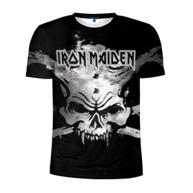 Мужская футболка 3D спортивная с принтом Iron Maiden в Санкт-Петербурге, 100% полиэстер с улучшенными характеристиками | приталенный силуэт, круглая горловина, широкие плечи, сужается к линии бедра | бас | британия | брюс дикинсон | гитара | группа | дева | железная | метал | нико макбрэйн | рок | стив харрис | хеви | яник герс