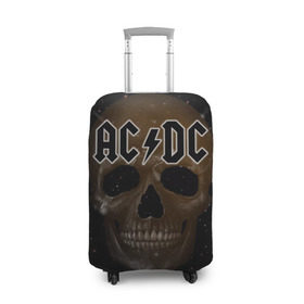 Чехол для чемодана 3D с принтом AC/DC в Санкт-Петербурге, 86% полиэфир, 14% спандекс | двустороннее нанесение принта, прорези для ручек и колес | австралийская | ангус янг | блюз | группа | малькольм янг | рок | рок н ролл | стиви янг | хард