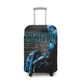 Чехол для чемодана 3D с принтом Led Zeppelin в Санкт-Петербурге, 86% полиэфир, 14% спандекс | двустороннее нанесение принта, прорези для ручек и колес | блюз рок | британская | группа | джимми пейдж | джон пол джонс | роберт плант | рок | фолк рок | хард рок | хеви метал