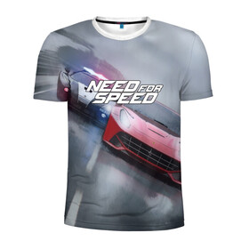 Мужская футболка 3D спортивная с принтом NEED FOR SPEED в Санкт-Петербурге, 100% полиэстер с улучшенными характеристиками | приталенный силуэт, круглая горловина, широкие плечи, сужается к линии бедра | auto | game art | need for speed payback | nfs | nfs carbon | payback | sport | the carbon | transport | авто | гонки | карбон | машина | нфс | спорт | уличные гонки