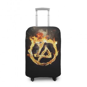 Чехол для чемодана 3D с принтом Linkin Park в Санкт-Петербурге, 86% полиэфир, 14% спандекс | двустороннее нанесение принта, прорези для ручек и колес | американская | группа | линкин | майк шинода | метал | музыка | ню | парк | поп | рок | рэп | феникс фаррелл | честер беннингтон | электроник