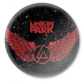 Значок с принтом Linkin Park в Санкт-Петербурге,  металл | круглая форма, металлическая застежка в виде булавки | американская | группа | линкин | майк шинода | метал | музыка | ню | парк | поп | рок | рэп | феникс фаррелл | честер беннингтон | электроник