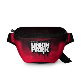 Поясная сумка 3D с принтом Linkin Park в Санкт-Петербурге, 100% полиэстер | плотная ткань, ремень с регулируемой длиной, внутри несколько карманов для мелочей, основное отделение и карман с обратной стороны сумки застегиваются на молнию | американская | группа | линкин | майк шинода | метал | музыка | ню | парк | поп | рок | рэп | феникс фаррелл | честер беннингтон | электроник