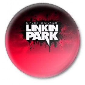 Значок с принтом Linkin Park в Санкт-Петербурге,  металл | круглая форма, металлическая застежка в виде булавки | американская | группа | линкин | майк шинода | метал | музыка | ню | парк | поп | рок | рэп | феникс фаррелл | честер беннингтон | электроник
