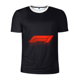 Мужская футболка 3D спортивная с принтом Formula 1 Logo в Санкт-Петербурге, 100% полиэстер с улучшенными характеристиками | приталенный силуэт, круглая горловина, широкие плечи, сужается к линии бедра | formula | лого | формула