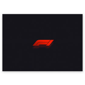 Поздравительная открытка с принтом Formula 1 Logo в Санкт-Петербурге, 100% бумага | плотность бумаги 280 г/м2, матовая, на обратной стороне линовка и место для марки
 | formula | лого | формула