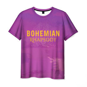 Мужская футболка 3D с принтом Queen Bohemian Rhapsody в Санкт-Петербурге, 100% полиэфир | прямой крой, круглый вырез горловины, длина до линии бедер | queen | богемская рапсодия | брайан мэи | британская | группа | королева | роджер тейлор | рок | фредди меркьюри