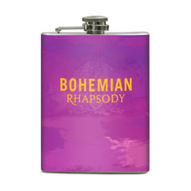 Фляга с принтом Queen Bohemian Rhapsody в Санкт-Петербурге, металлический корпус | емкость 0,22 л, размер 125 х 94 мм. Виниловая наклейка запечатывается полностью | queen | богемская рапсодия | брайан мэи | британская | группа | королева | роджер тейлор | рок | фредди меркьюри
