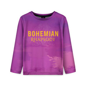 Детский лонгслив 3D с принтом Queen Bohemian Rhapsody в Санкт-Петербурге, 100% полиэстер | длинные рукава, круглый вырез горловины, полуприлегающий силуэт
 | queen | богемская рапсодия | брайан мэи | британская | группа | королева | роджер тейлор | рок | фредди меркьюри