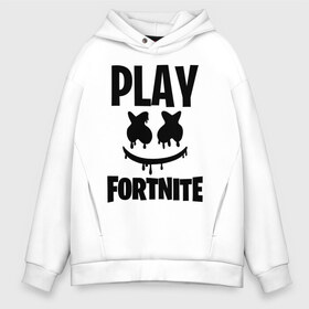 Мужское худи Oversize хлопок с принтом FORTNITE x MARSHMELLO в Санкт-Петербурге, френч-терри — 70% хлопок, 30% полиэстер. Мягкий теплый начес внутри —100% хлопок | боковые карманы, эластичные манжеты и нижняя кромка, капюшон на магнитной кнопке | 2019 | armor | armour | cybersport | esport | fortnite | game | llama | logo | броня | игра | киберспорт | лама | фиолетовый | фирменные цвета | фортнайт