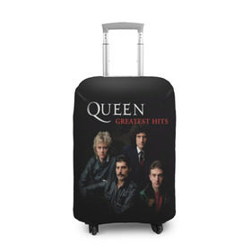 Чехол для чемодана 3D с принтом Queen в Санкт-Петербурге, 86% полиэфир, 14% спандекс | двустороннее нанесение принта, прорези для ручек и колес | queen | богемская рапсодия | брайан мэи | британская | группа | королева | роджер тейлор | рок | фредди меркьюри