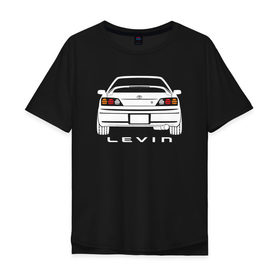 Мужская футболка хлопок Oversize с принтом Toyota Levin AE111 в Санкт-Петербурге, 100% хлопок | свободный крой, круглый ворот, “спинка” длиннее передней части | 