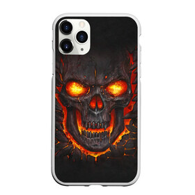 Чехол для iPhone 11 Pro Max матовый с принтом Skull Lava в Санкт-Петербурге, Силикон |  | dead | demon | devil | executioner | metal | punisher | rap | rock | satan | skull | swag | каратель | метал | палач | рок | скелет | череп