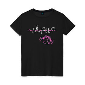 Женская футболка хлопок с принтом ANGRY GIRL в Санкт-Петербурге, 100% хлопок | прямой крой, круглый вырез горловины, длина до линии бедер, слегка спущенное плечо | gustav | lo fi | runaway | густав | лил | пип | пост эмо | реп | хип хоп | эмо рэп