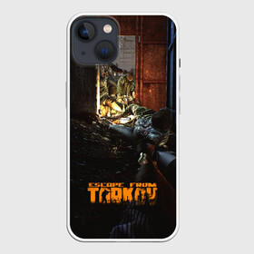 Чехол для iPhone 13 с принтом Escape From Tarkov в Санкт-Петербурге,  |  | 2028 | battlestate | battlestate games | bear | contract wars | eft | escape | escape from tarkov | games | hired ops | hops | r.2028 | russia 2028 | tarkov | usec | хопс | чвк