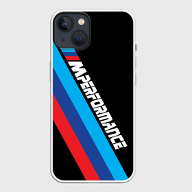 Чехол для iPhone 13 с принтом BMW M performance в Санкт-Петербурге,  |  | bmw | bmw m | bmw m performance | bmw m power | bmw performance | автоспорт | бмв | бмв м | машина бмв