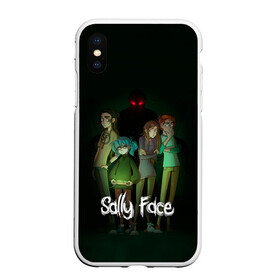 Чехол для iPhone XS Max матовый с принтом Sally Face в Санкт-Петербурге, Силикон | Область печати: задняя сторона чехла, без боковых панелей | blue | diane | face | fisher | gizmo | henry | johnson | killer | larry | sally | генри | гизмо | джонсон | диана | ларри | лицо | салли | фейс | фишер