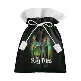 Подарочный 3D мешок с принтом Sally Face в Санкт-Петербурге, 100% полиэстер | Размер: 29*39 см | blue | diane | face | fisher | gizmo | henry | johnson | killer | larry | sally | генри | гизмо | джонсон | диана | ларри | лицо | салли | фейс | фишер