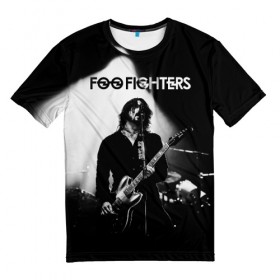 Мужская футболка 3D с принтом Foo Fighters в Санкт-Петербурге, 100% полиэфир | прямой крой, круглый вырез горловины, длина до линии бедер | foo fighters | nirvana | альтернативный рок | группы | дейв грол | музыка | постгранж | рок | хард рок